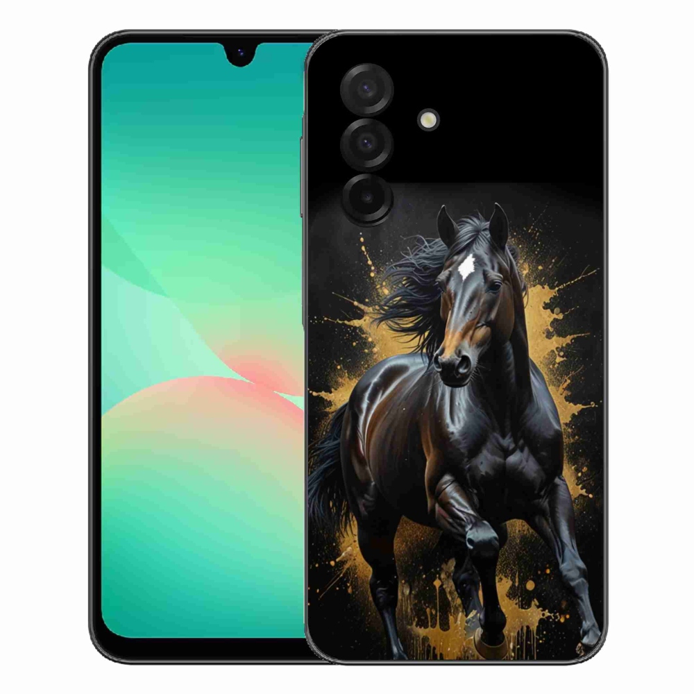 Gélový kryt mmCase na Samsung Galaxy A27 5G - elegantný čierny žrebec