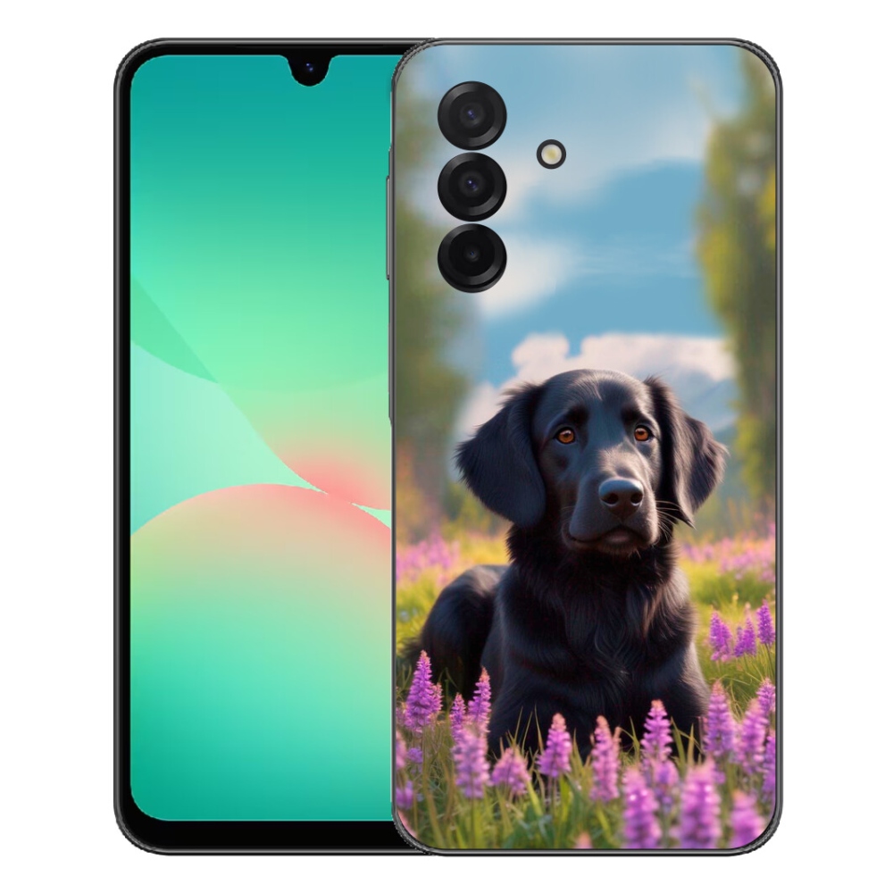 Gélový kryt mmCase na Samsung Galaxy A27 5G - elegantný čierny retriever