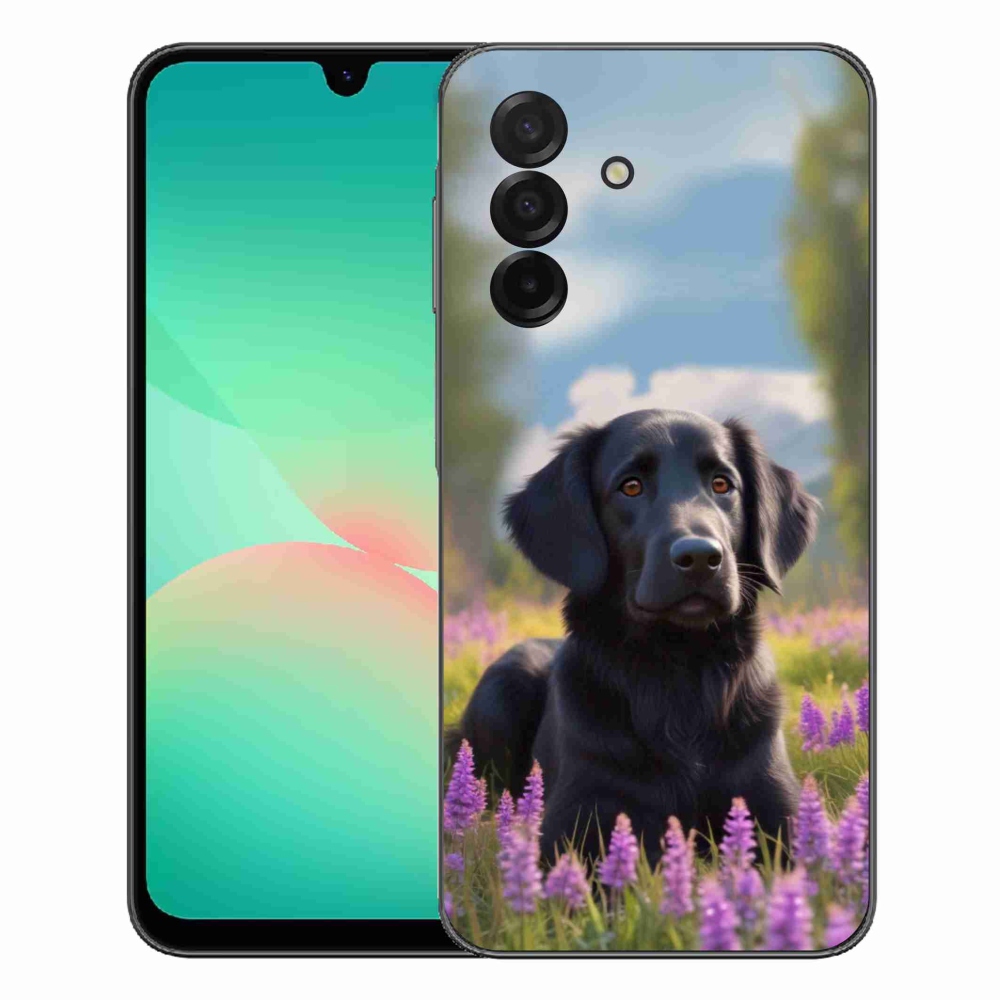 Gélový kryt mmCase na Samsung Galaxy A27 5G - elegantný čierny retriever