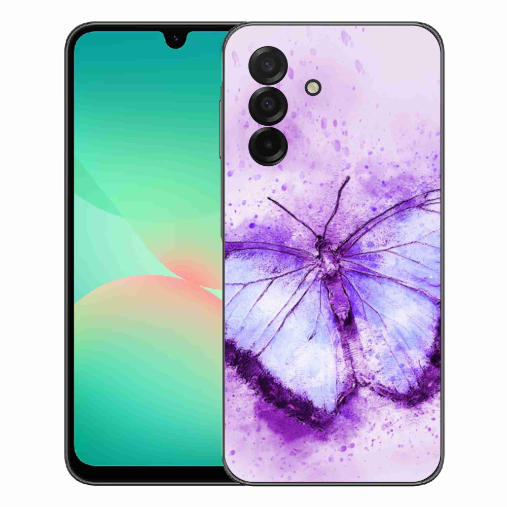 Gélový kryt mmCase na Samsung Galaxy A27 5G - fialový motýľ