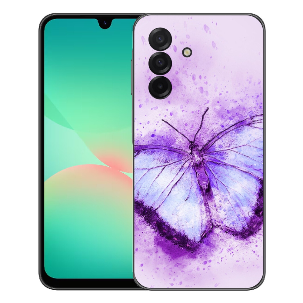 Gélový kryt mmCase na Samsung Galaxy A27 5G - fialový motýľ