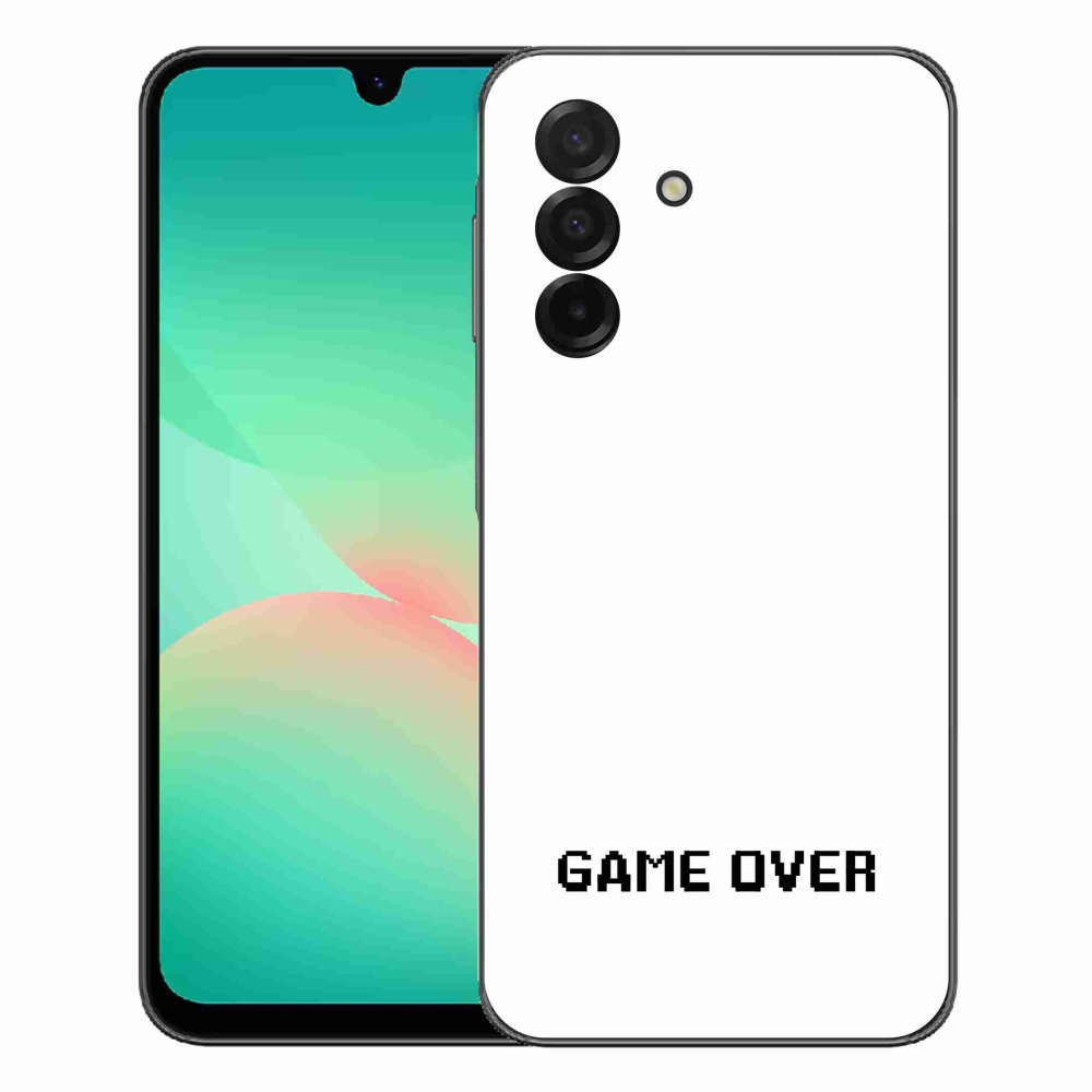 Gélový kryt mmCase Samsung Galaxy A27 5G - game over biele pozadie