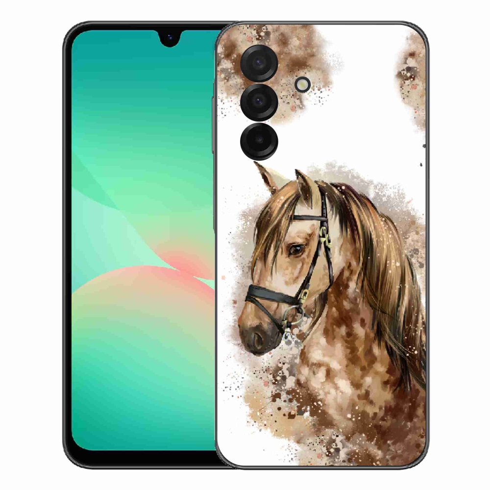 Gélový kryt mmCase na Samsung Galaxy A27 5G - hnedý kreslený kôň
