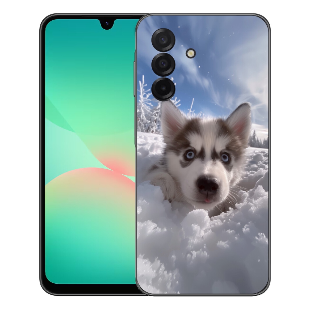 Gélový kryt mmCase na Samsung Galaxy A27 5G - husky v snehu