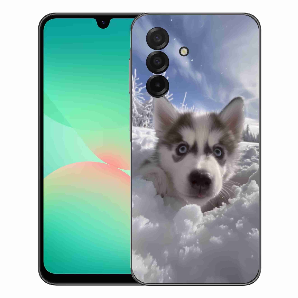 Gélový kryt mmCase na Samsung Galaxy A27 5G - husky v snehu