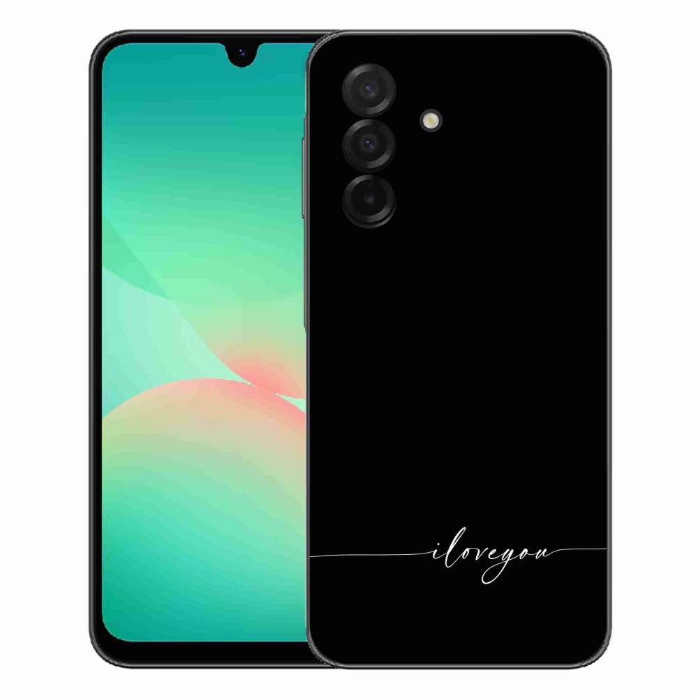 Gélový kryt mmCase Samsung Galaxy A27 5G - I love you čierne pozadie