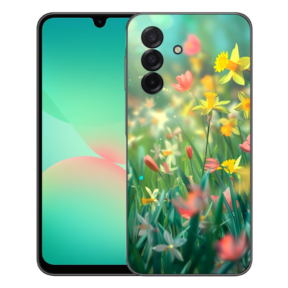 Gélový kryt mmCase na Samsung Galaxy A27 5G - jarné kvety
