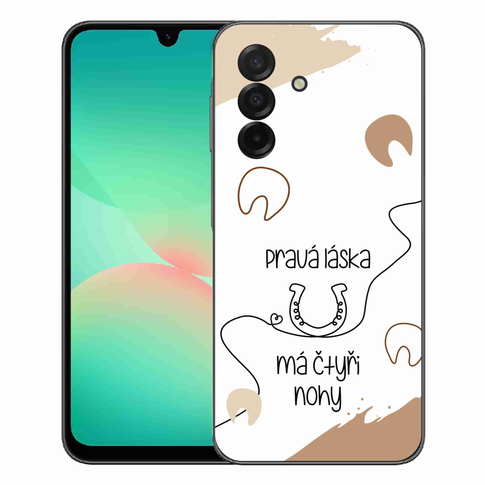 Gélový kryt mmCase na Samsung Galaxy A27 5G - konský motív biele pozadie