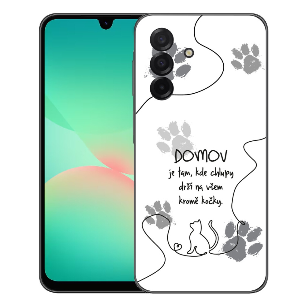 Gélový kryt mmCase na Samsung Galaxy A27 5G - mačacie motív biele pozadie