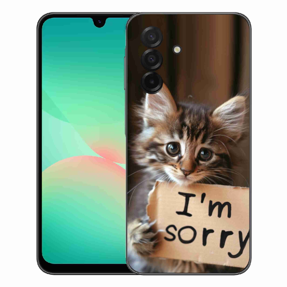 Gélový kryt mmCase na Samsung Galaxy A27 5G - mačacie ospravedlnenie