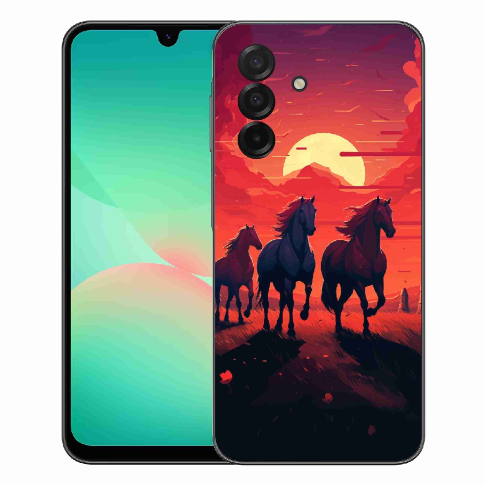Gélový kryt mmCase na Samsung Galaxy A27 5G - kone a západ slnka