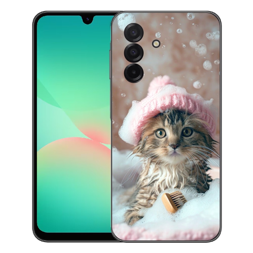 Gélový kryt mmCase na Samsung Galaxy A27 5G - mačiatko a kúpeľ