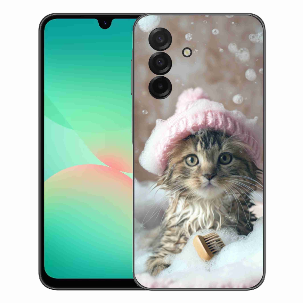 Gélový kryt mmCase na Samsung Galaxy A27 5G - mačiatko a kúpeľ