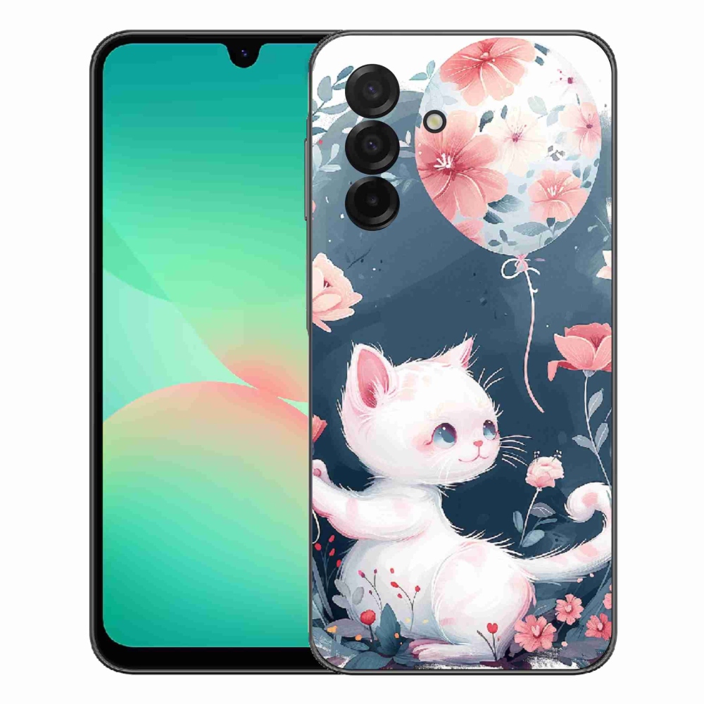 Gélový kryt mmCase na Samsung Galaxy A27 5G - mačiatko s balónikom