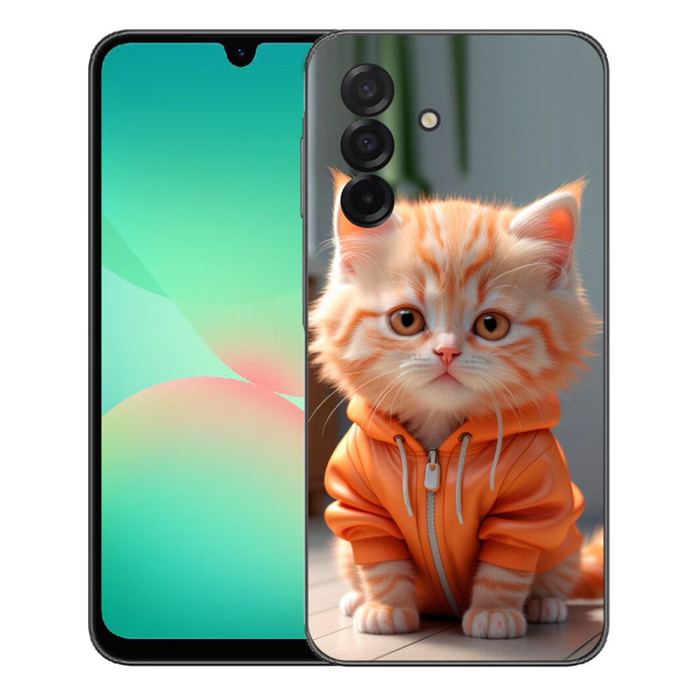 Gélový kryt mmCase na Samsung Galaxy A27 5G - mačiatko v mikine