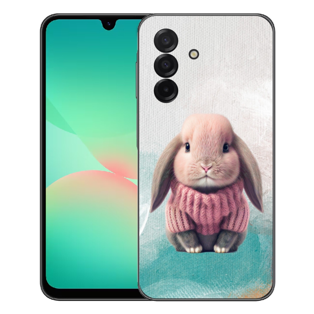 Gélový kryt mmCase na Samsung Galaxy A27 5G - zajačik vo svetri