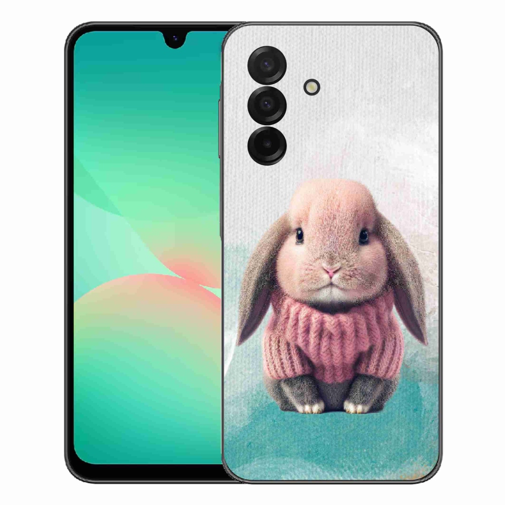 Gélový kryt mmCase na Samsung Galaxy A27 5G - zajačik vo svetri