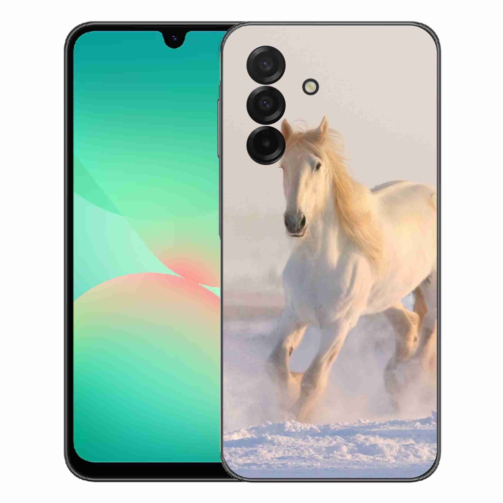 Gélový kryt mmCase na Samsung Galaxy A27 5G - kôň v snehu