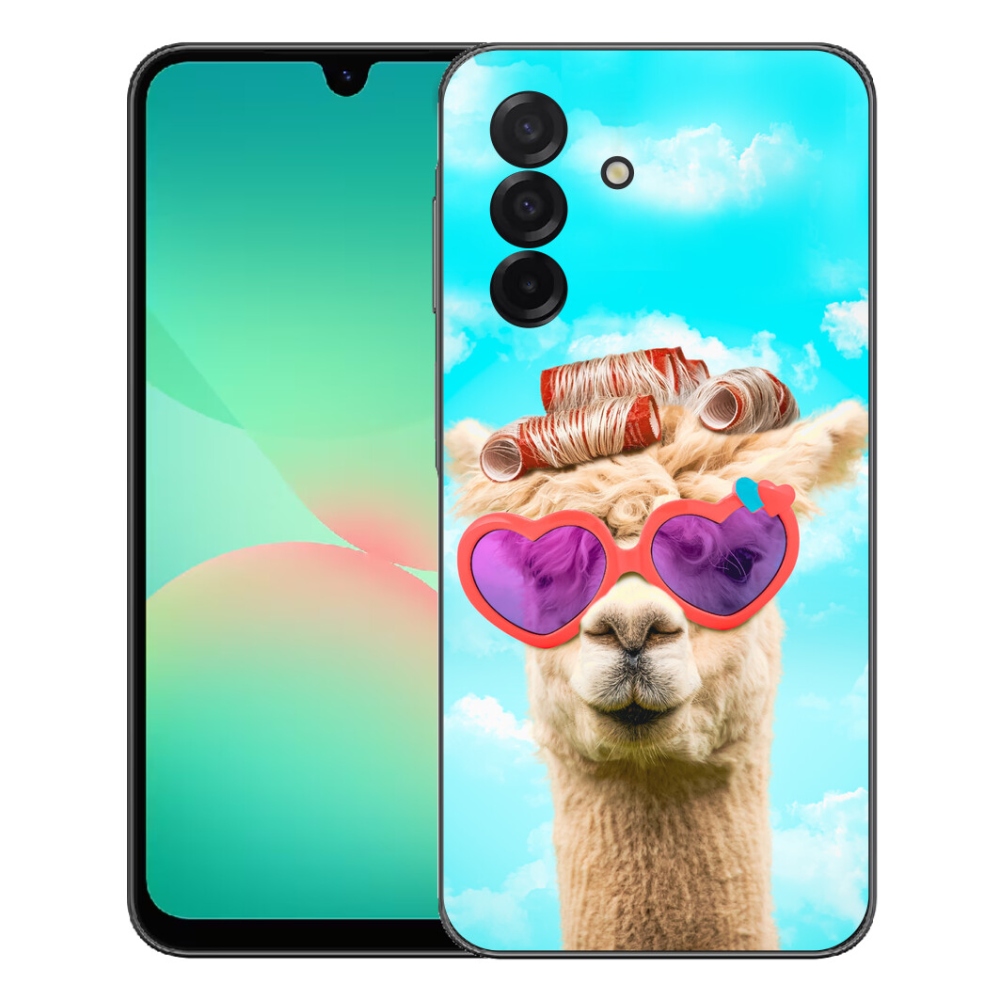 Gélový kryt mmCase na Samsung Galaxy A27 5G - lama s okuliarmi