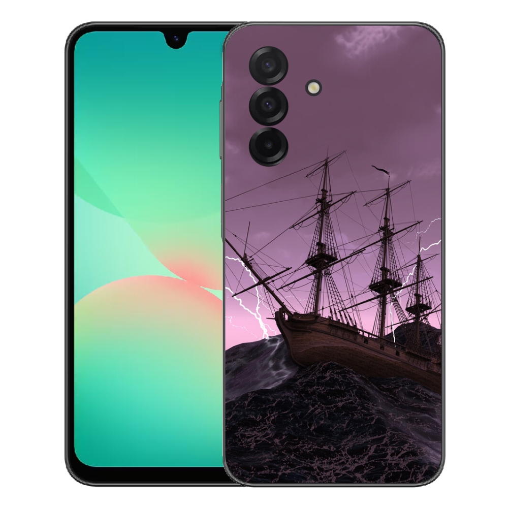 Gélový kryt mmCase na Samsung Galaxy A27 5G - loď v búrke