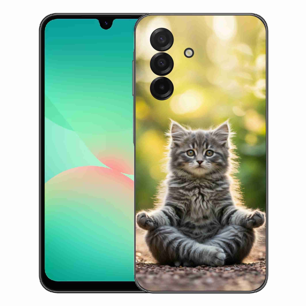 Gélový kryt mmCase na Samsung Galaxy A27 5G - meditujúce mačiatko