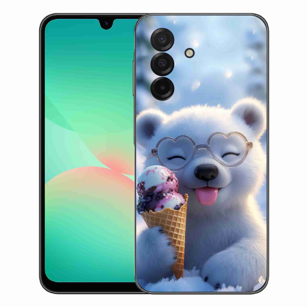 Gélový kryt mmCase na Samsung Galaxy A27 5G - medvedík so zmrzlinou