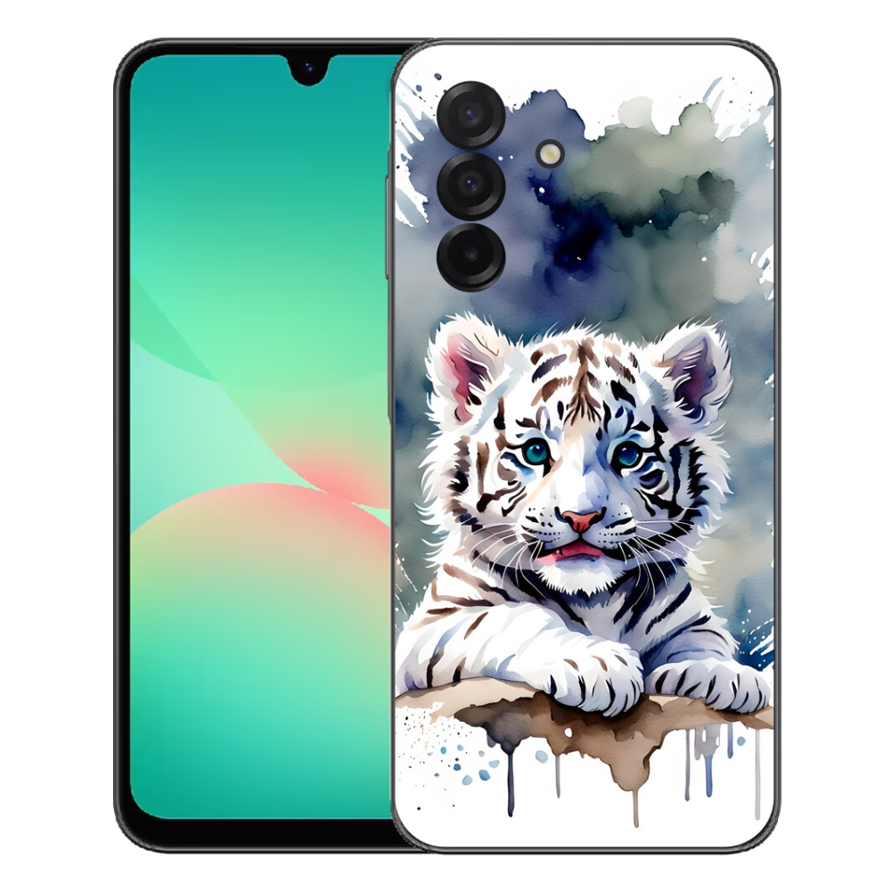 Gélový kryt mmCase na Samsung Galaxy A27 5G - mláďa bieleho tigra
