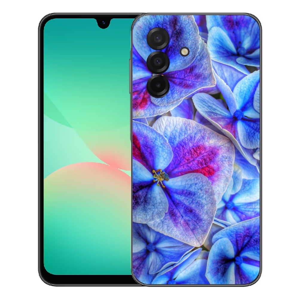 Gélový kryt mmCase na Samsung Galaxy A27 5G - modré kvety 1
