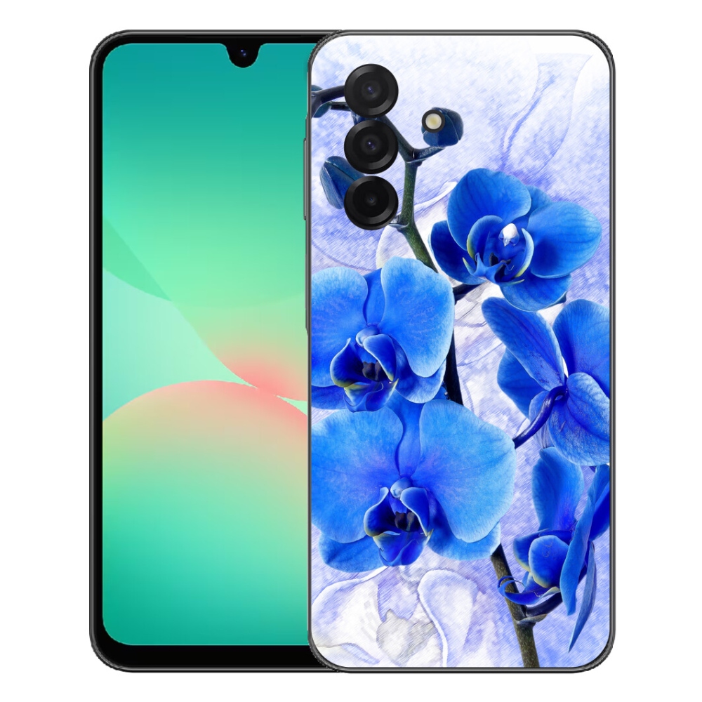Gélový kryt mmCase na Samsung Galaxy A27 5G - modré kvety