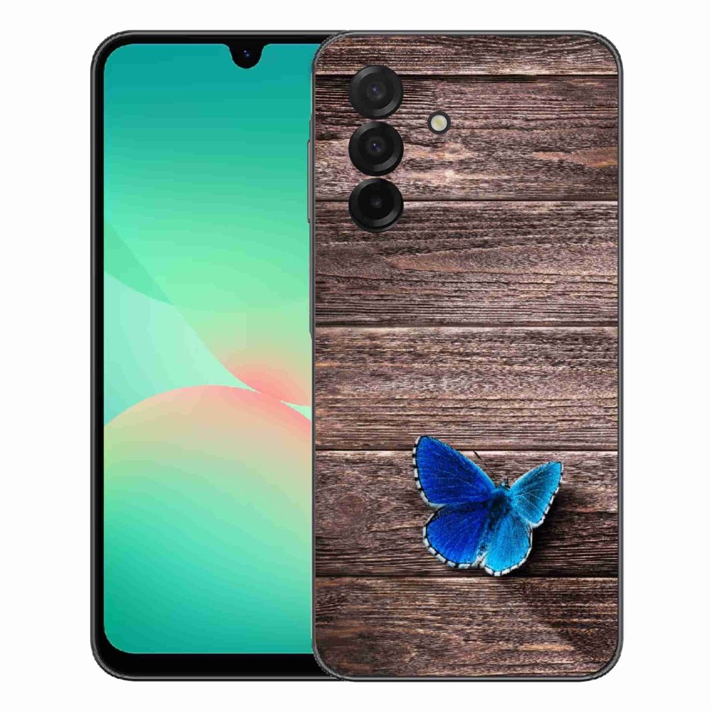 Gélový kryt mmCase na Samsung Galaxy A27 5G - modrý motýľ 1