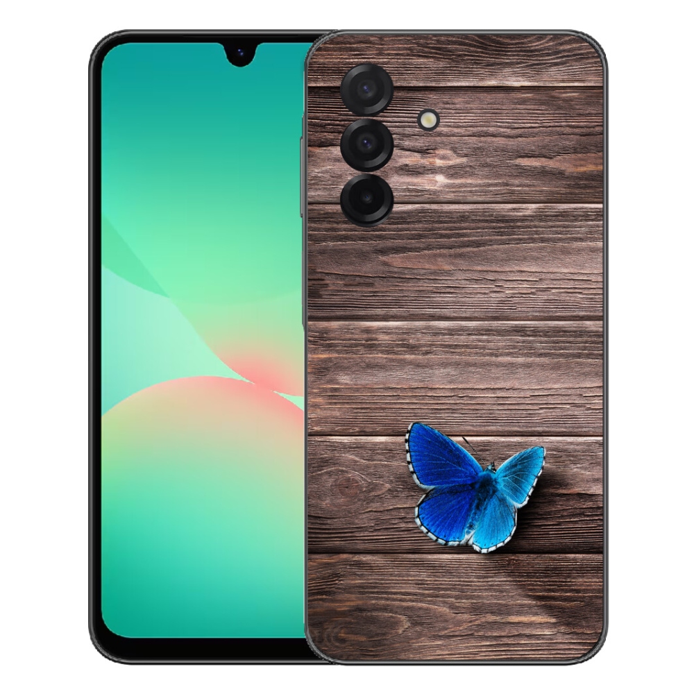 Gélový kryt mmCase na Samsung Galaxy A27 5G - modrý motýľ 1
