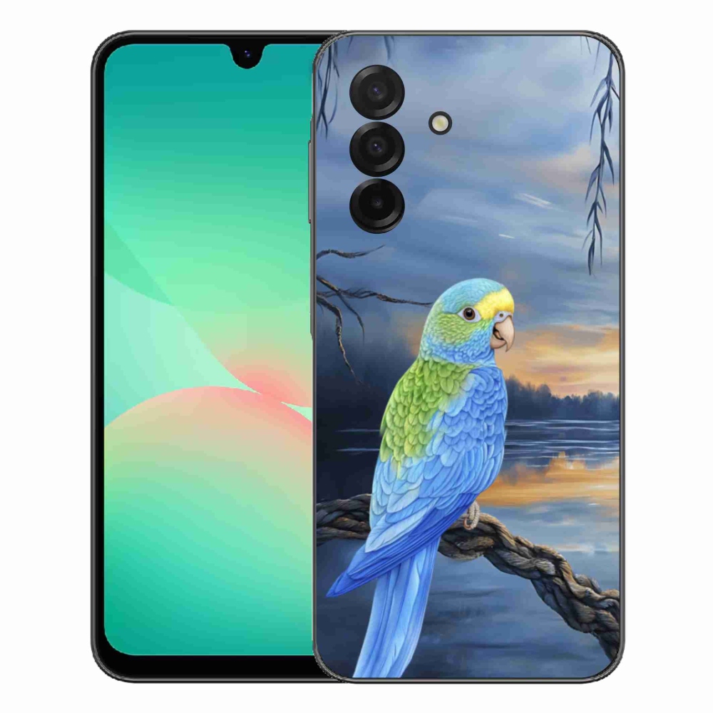 Gélový kryt mmCase na Samsung Galaxy A27 5G - modrý papagáj