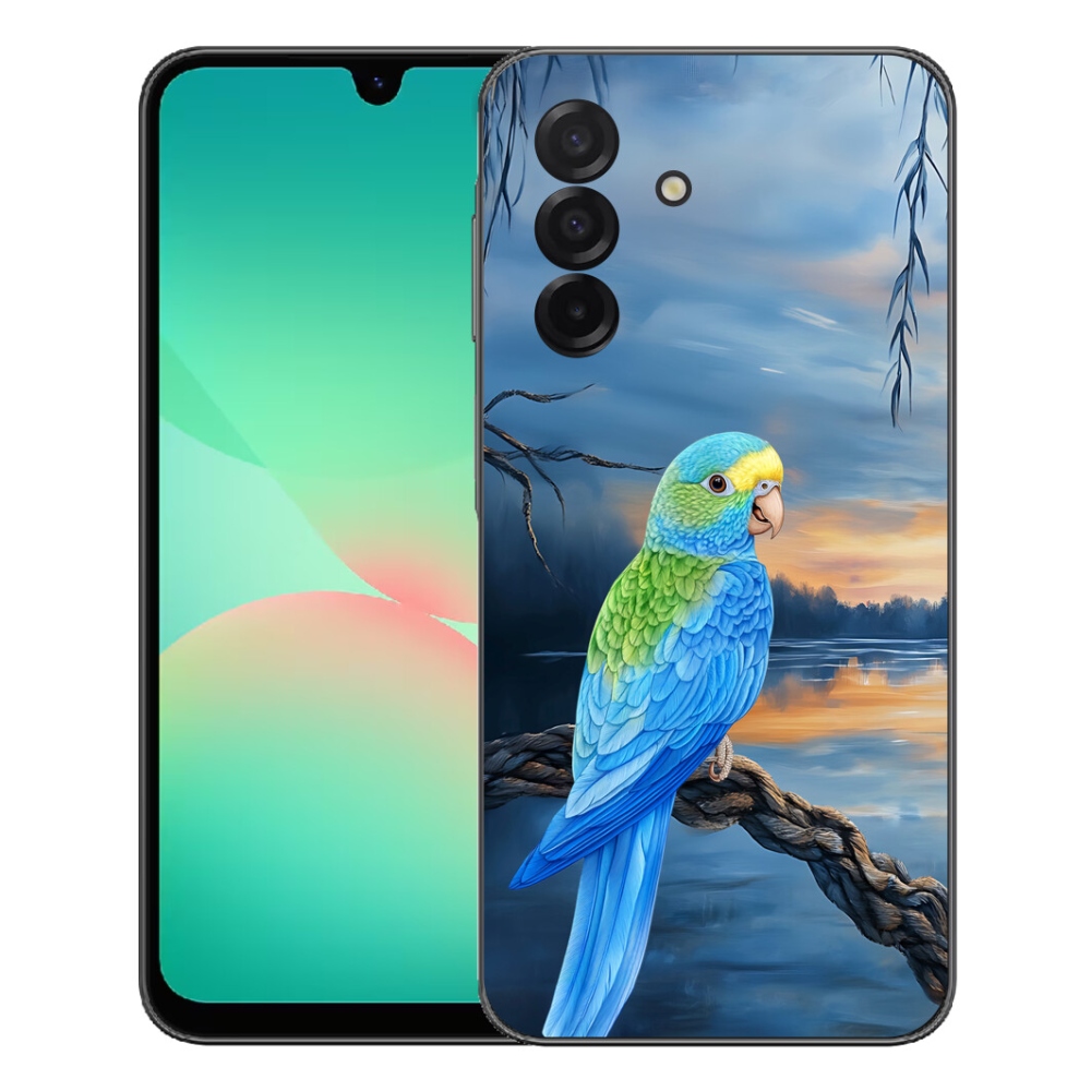 Gélový kryt mmCase na Samsung Galaxy A27 5G - modrý papagáj