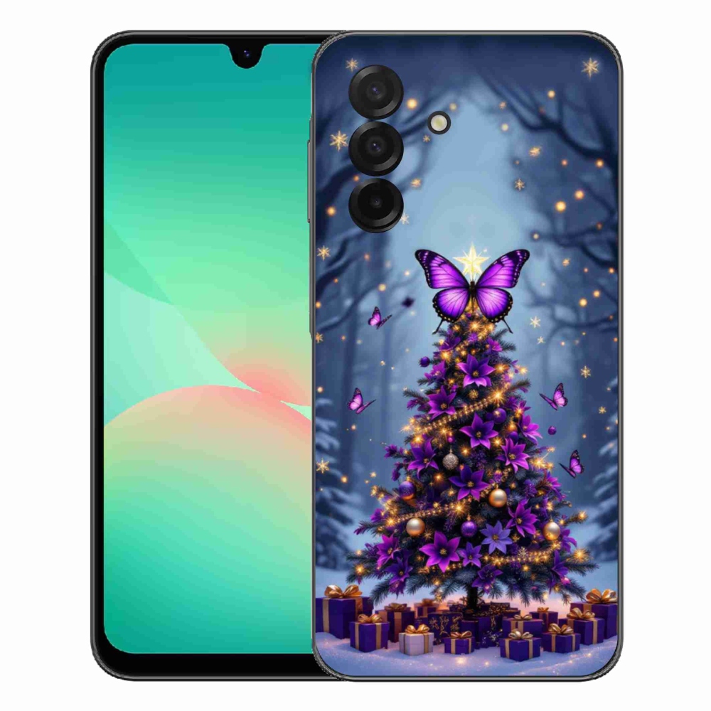 Gélový kryt mmCase na Samsung Galaxy A27 5G - motýlí vianočný stromček