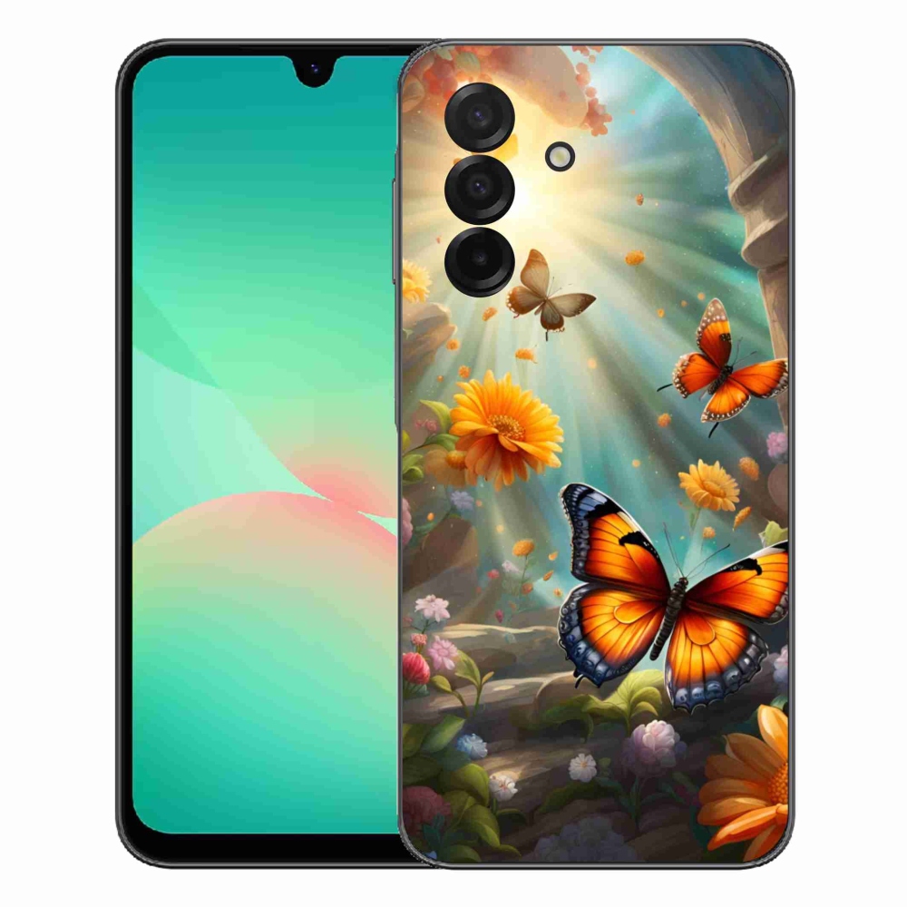 Gélový kryt mmCase Samsung Galaxy A27 5G - motýlia záhrada 2