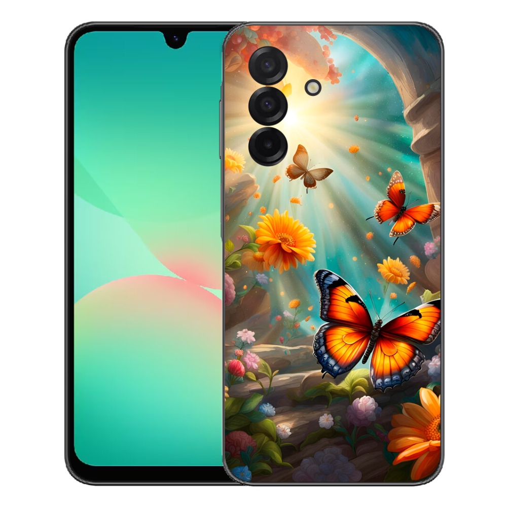 Gélový kryt mmCase Samsung Galaxy A27 5G - motýlia záhrada 2