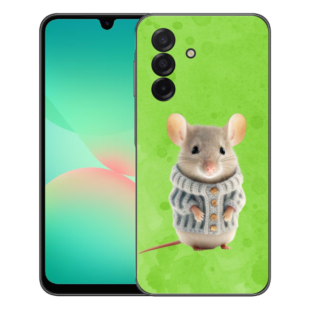 Gélový kryt mmCase na Samsung Galaxy A27 5G - myška vo svetri