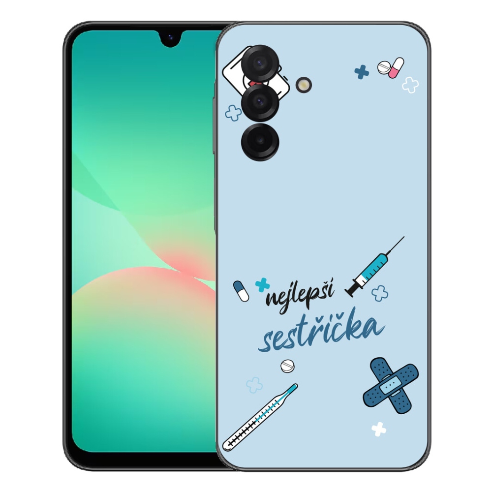 Gélový kryt mmCase na Samsung Galaxy A27 5G - najlepšia sestrička modré pozadie