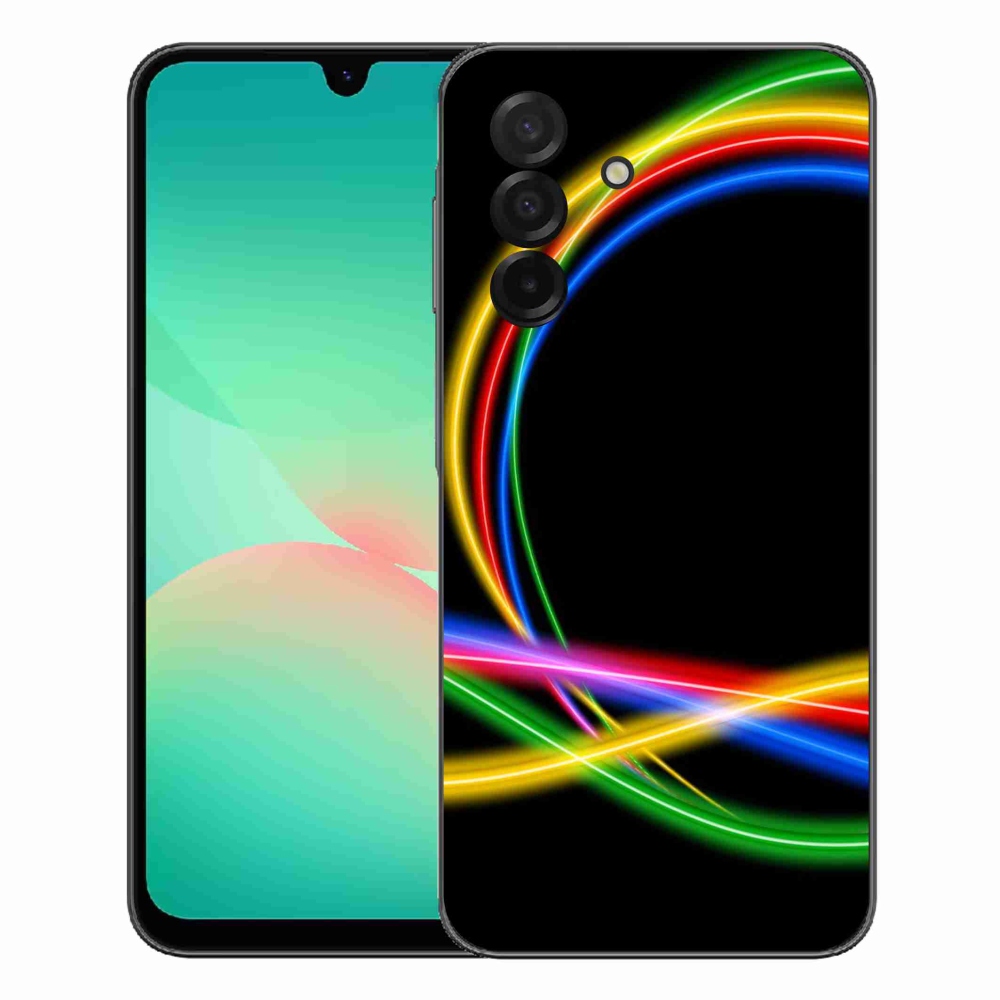 Gélový kryt mmCase na Samsung Galaxy A27 5G - neónové kruhy