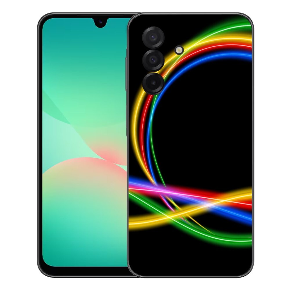 Gélový kryt mmCase na Samsung Galaxy A27 5G - neónové kruhy