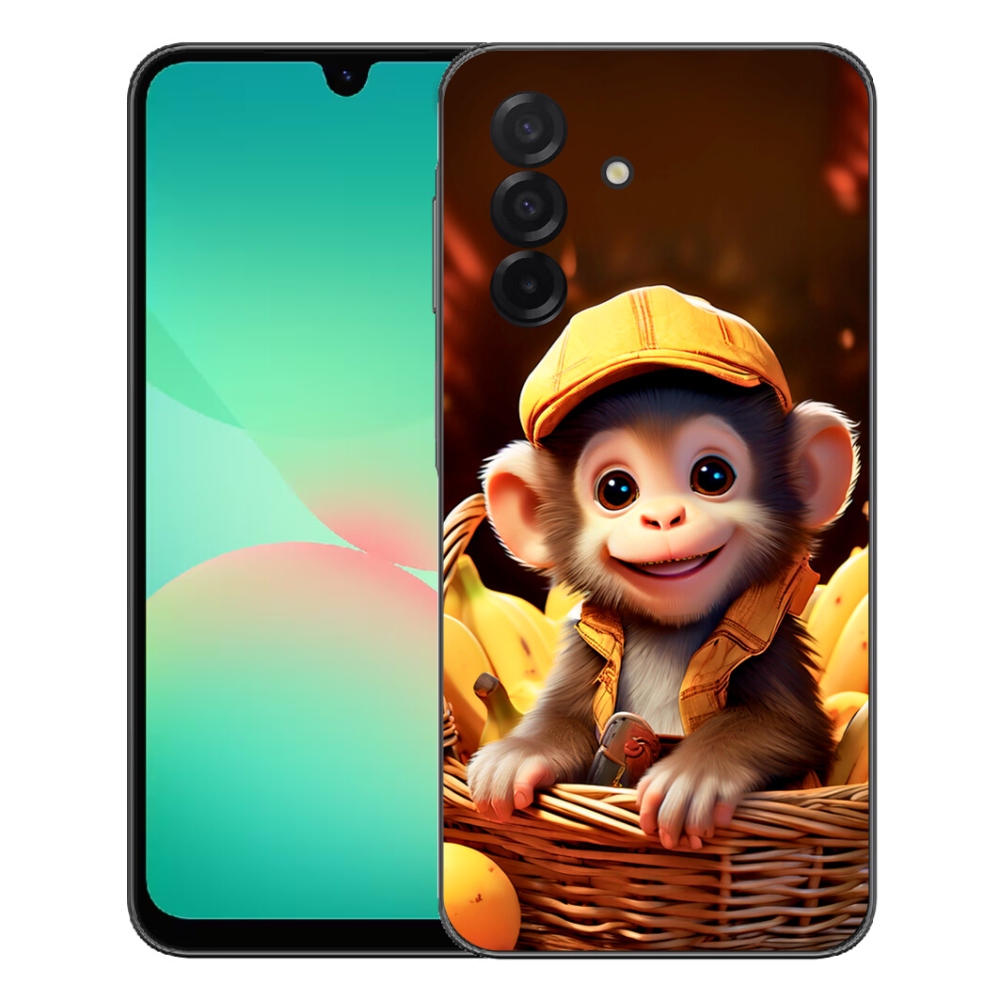 Gélový kryt mmCase na Samsung Galaxy A27 5G - opice v košíku