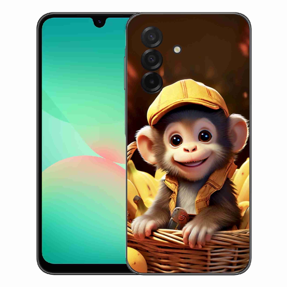 Gélový kryt mmCase na Samsung Galaxy A27 5G - opice v košíku