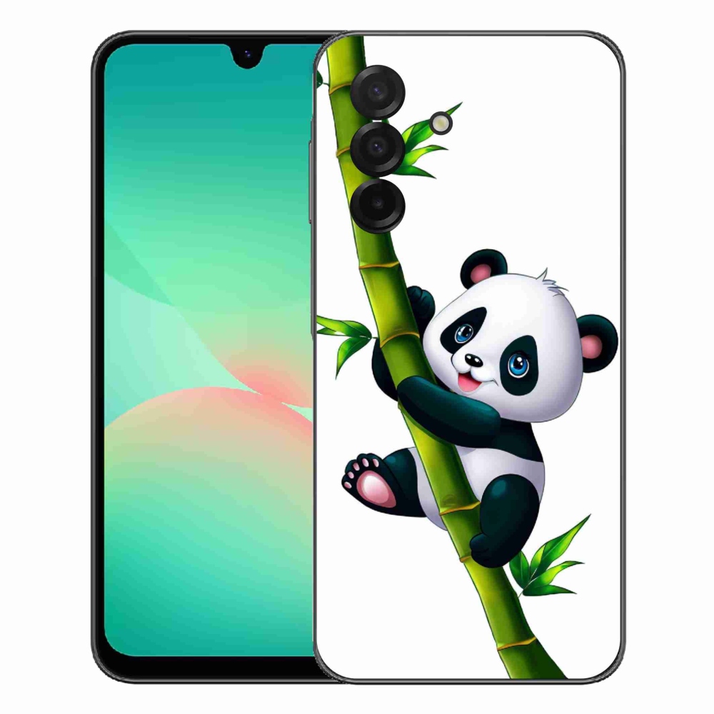 Gélový kryt mmCase na Samsung Galaxy A27 5G - panda na bambuse