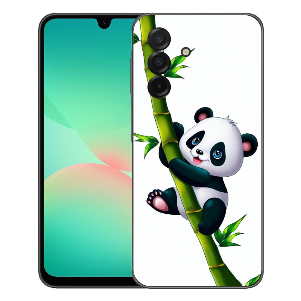 Gélový kryt mmCase na Samsung Galaxy A27 5G - panda na bambuse