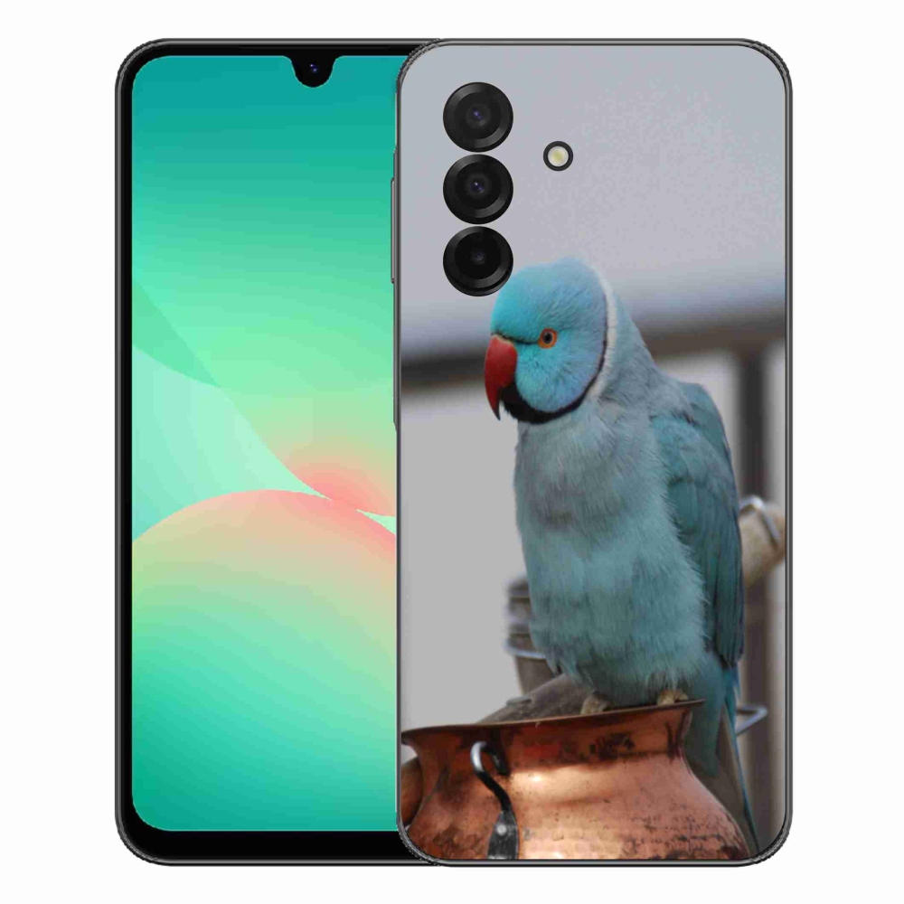 Gélový kryt mmCase na Samsung Galaxy A27 5G - papagáj alexander modrý