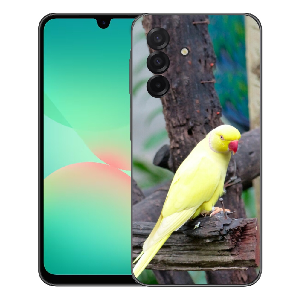Gélový kryt mmCase na Samsung Galaxy A27 5G - papagáj alexander žltý
