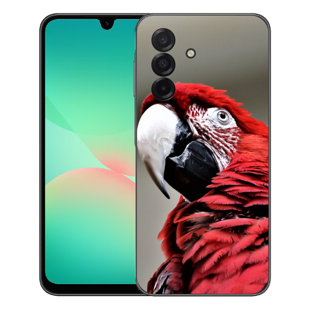 Gélový kryt mmCase na Samsung Galaxy A27 5G - papagáj ara červený