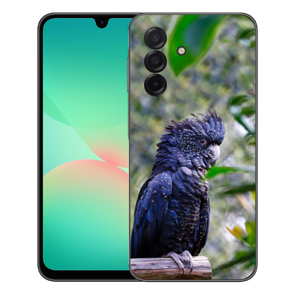 Gélový kryt mmCase na Samsung Galaxy A27 5G - papagáj kakadu čierny