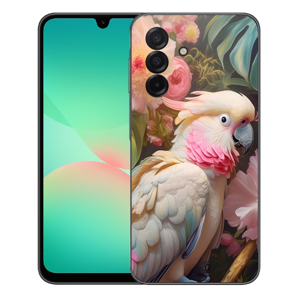 Gélový kryt mmCase Samsung Galaxy A27 5G - papagáj kakadu ružový 2