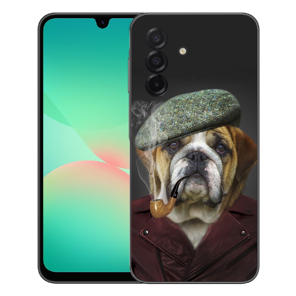 Gélový kryt mmCase na Samsung Galaxy A27 5G - pes s fajkou